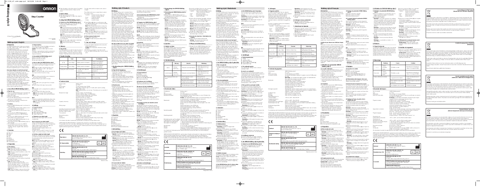 Omron HJ-113-E User Manual