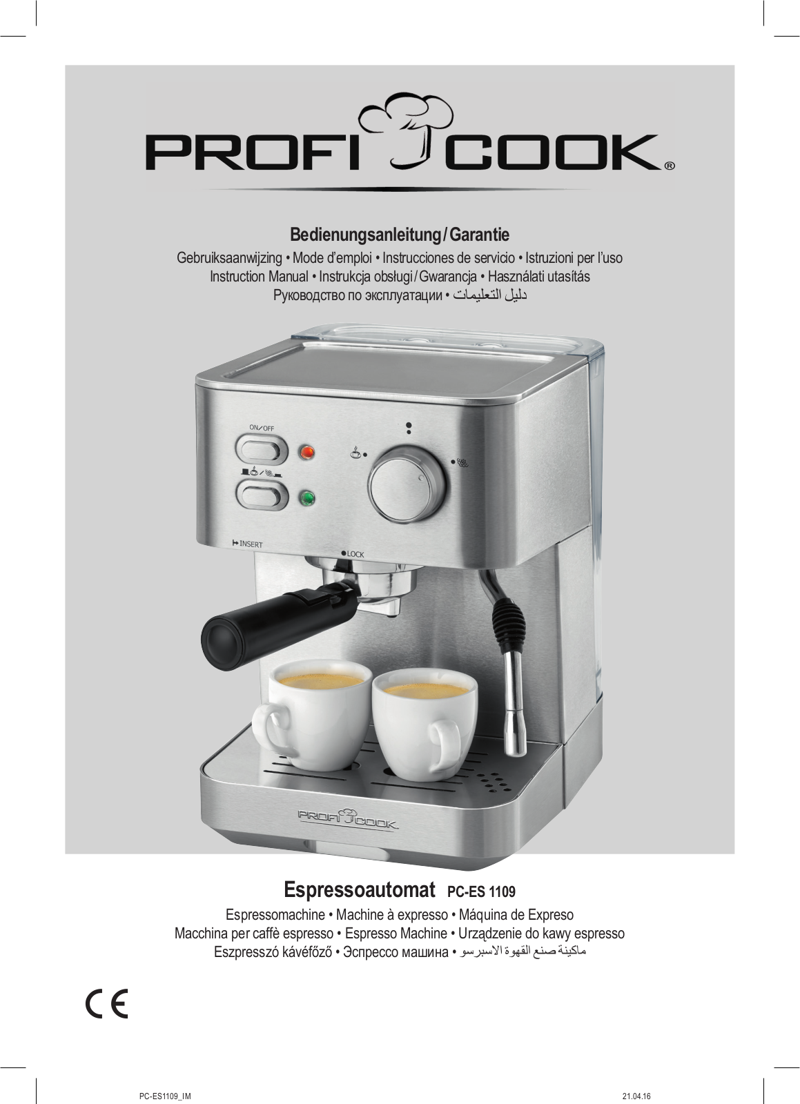 Profi cook PC-ES 1109 User Manual