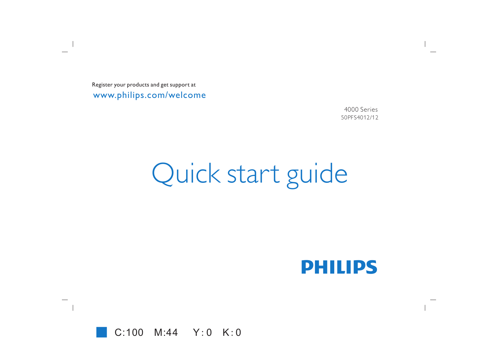 Philips 50PFS4012 User Manual