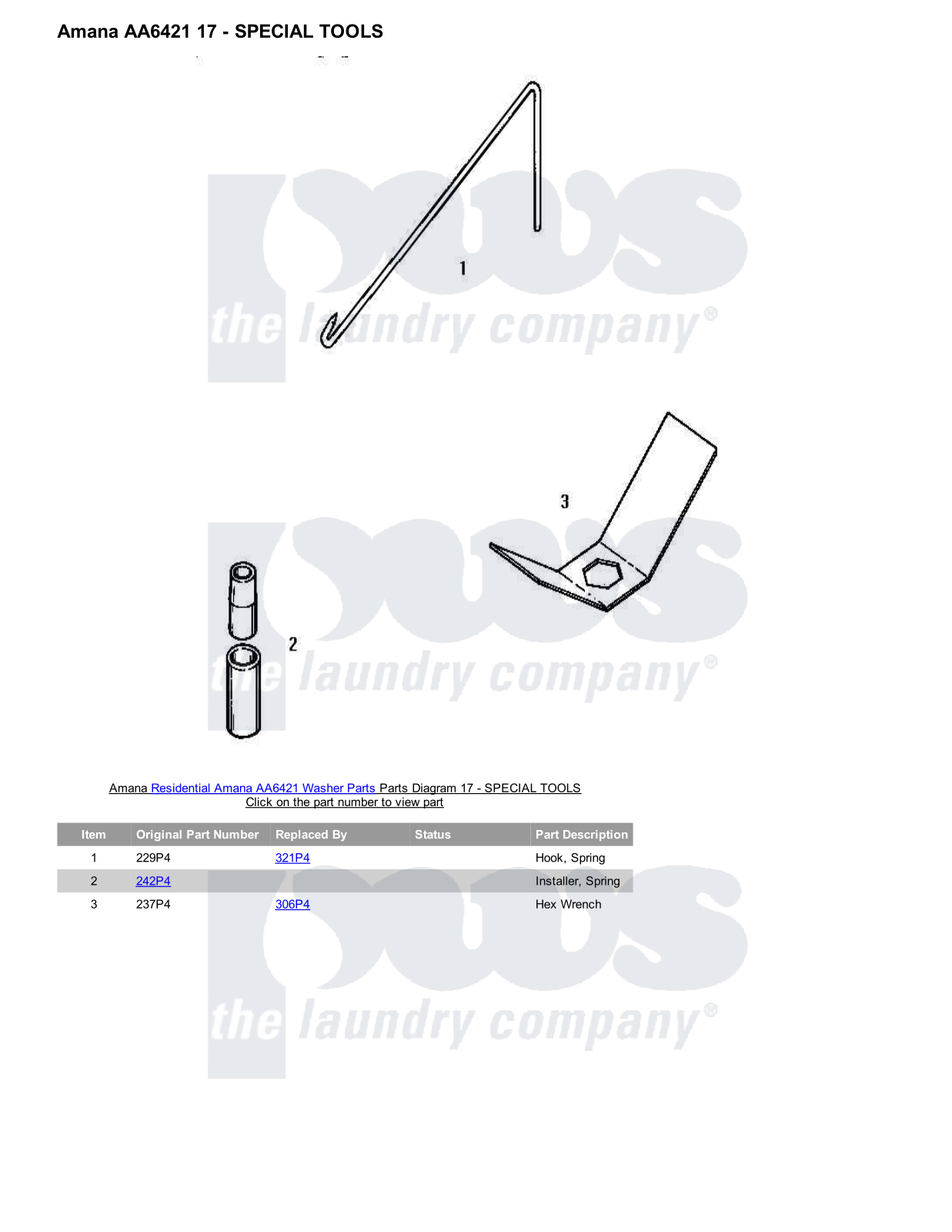 Amana AA6421 Parts Diagram