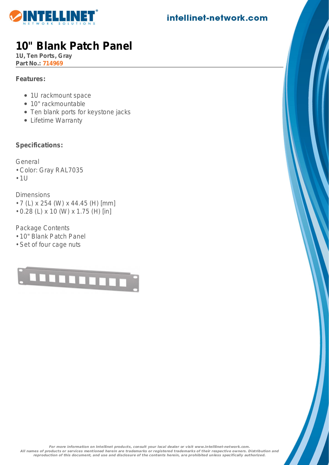 INTELLINET 714969 Datasheet - ManualMachine.com