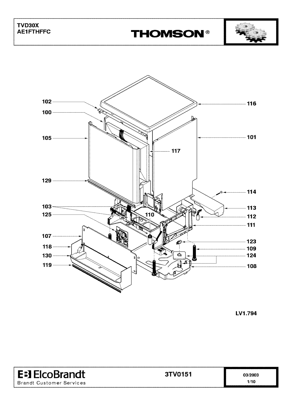 THOMSON TVD30 User Manual