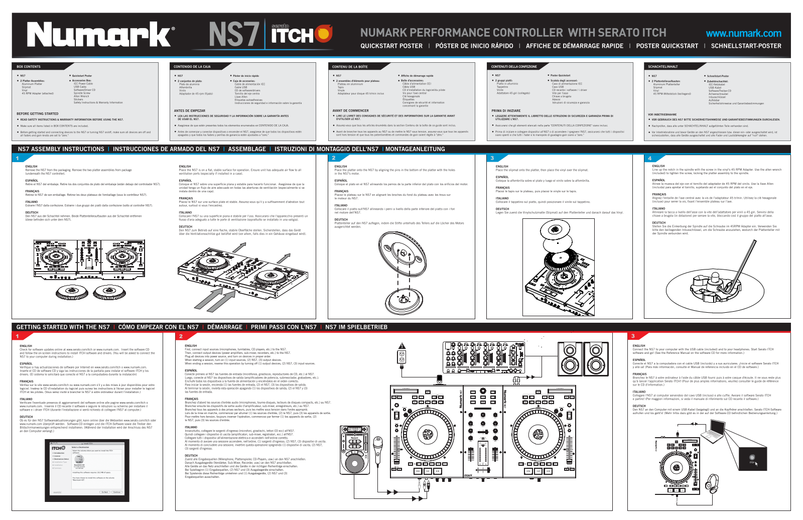 Numark NS7FX Quick Start Manual