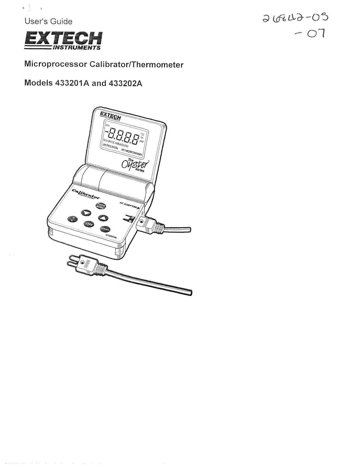 Extech 433202 Instruction Manual