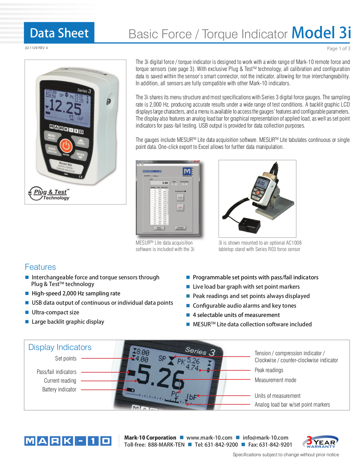 Mark-10 3i Data Sheet