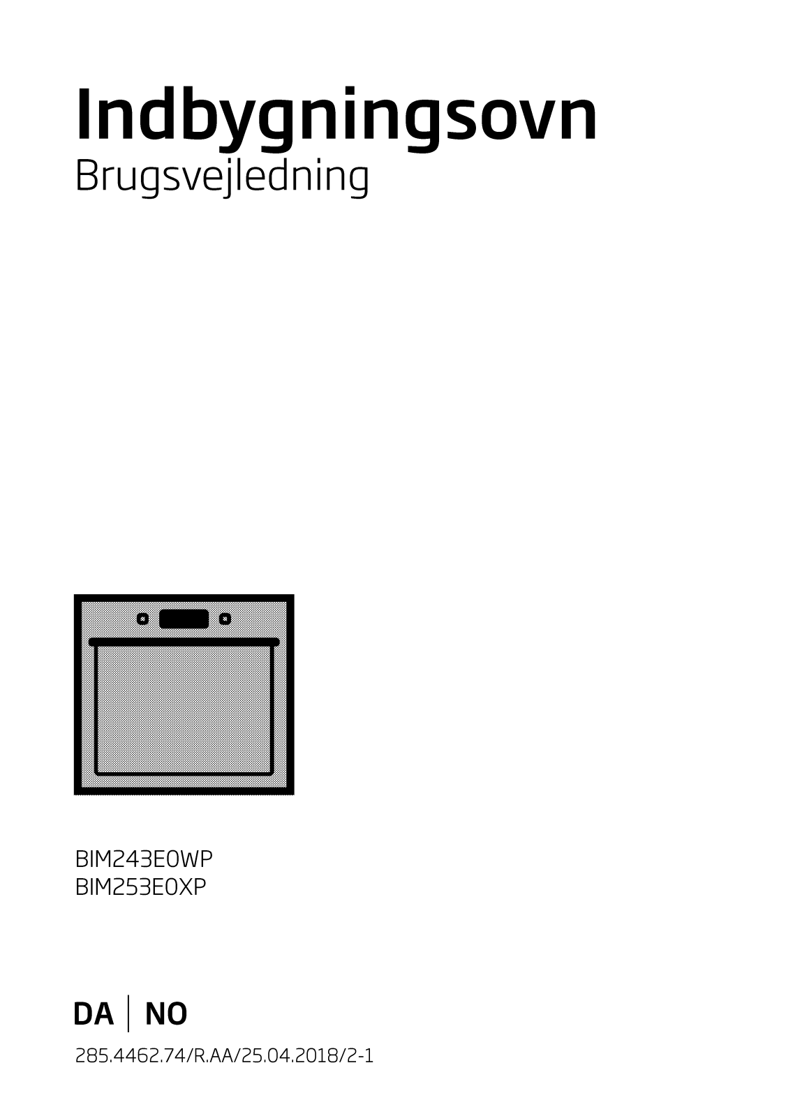 Beko BIM253E0XP, BIM243E0WP User Manual