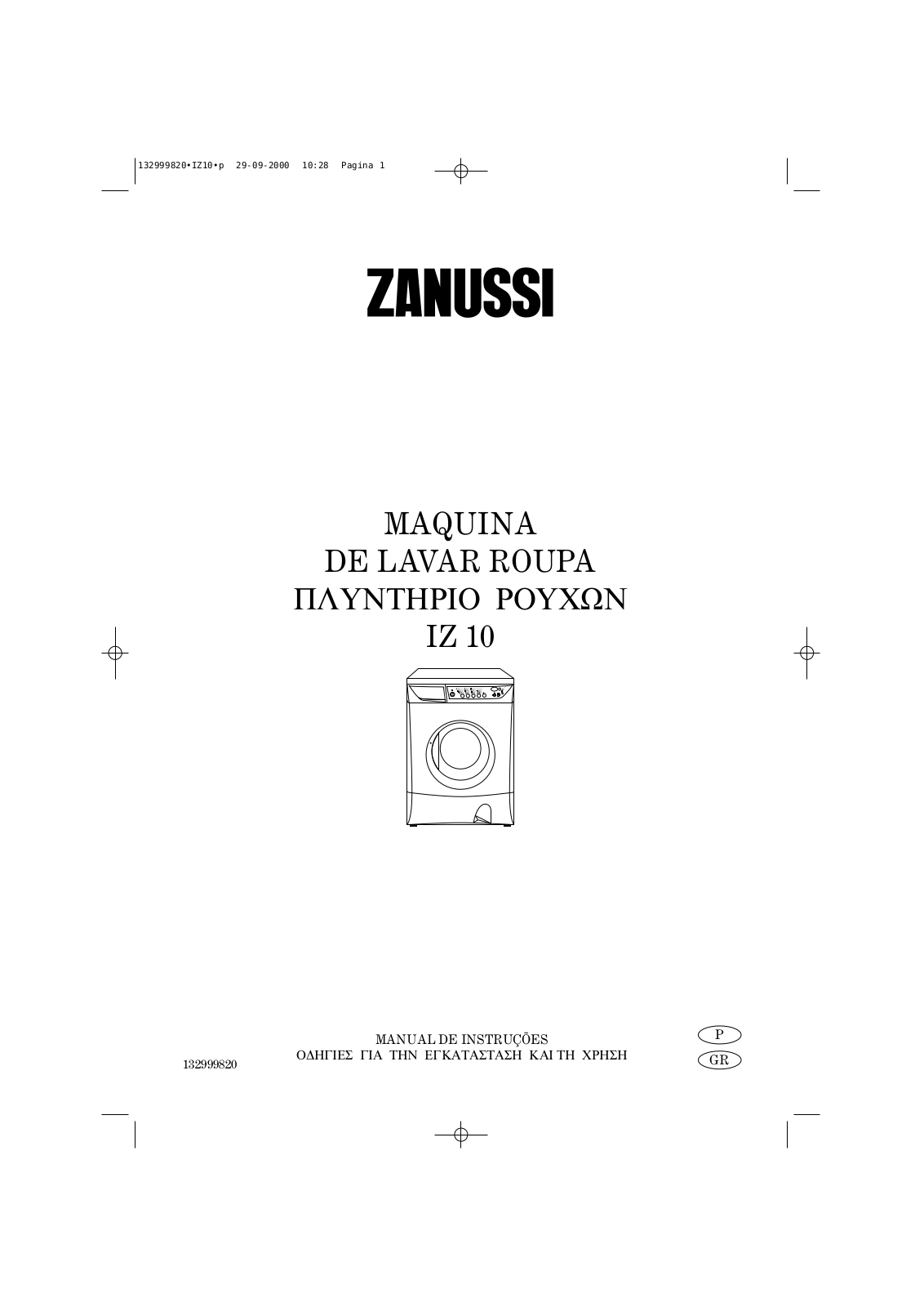 Zanussi IZ10 User Manual