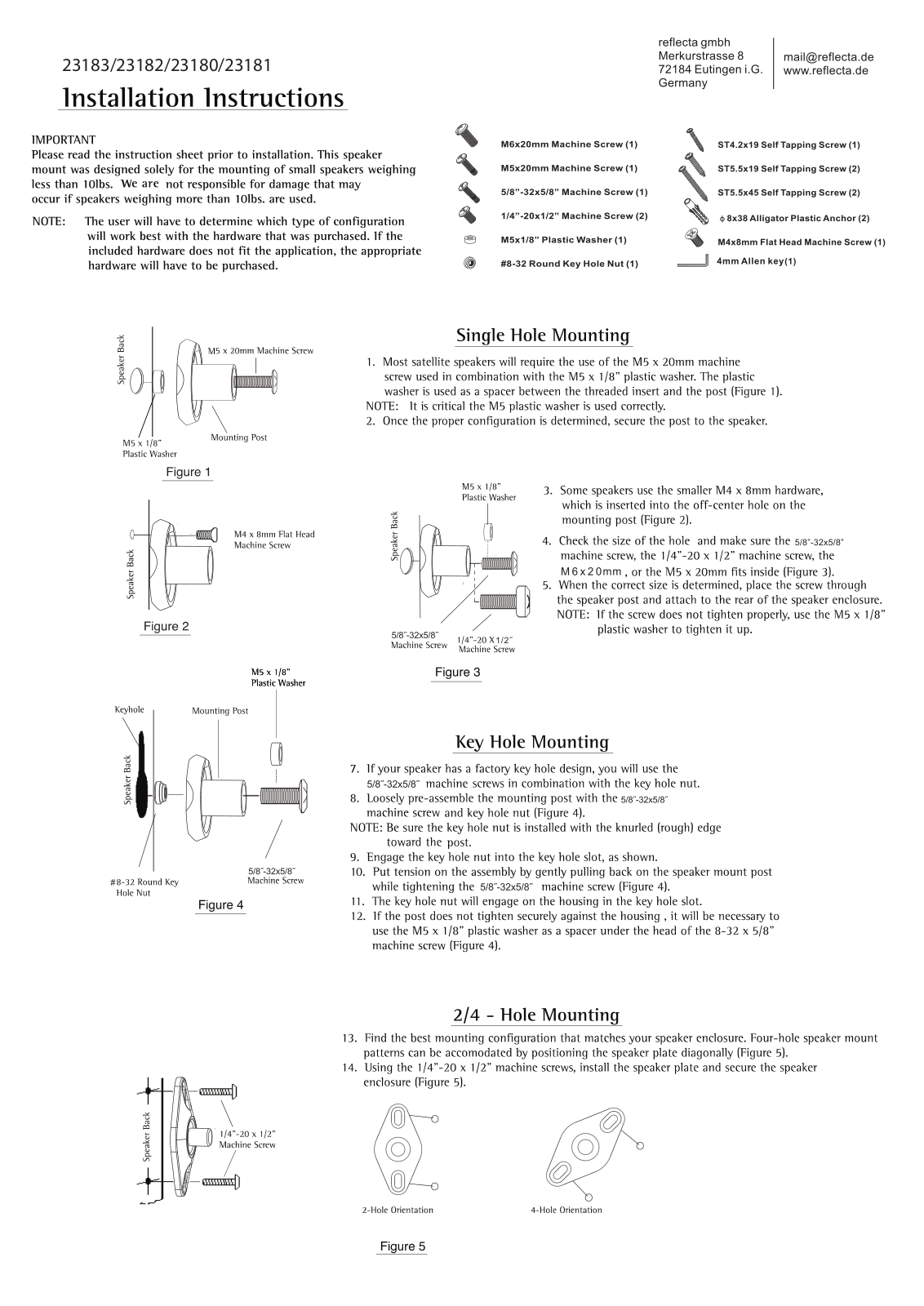 Reflecta Sono 2.1 User manual