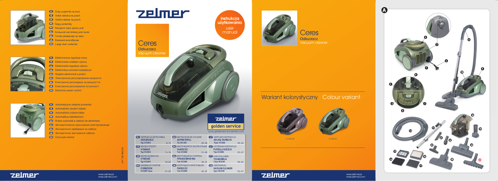 Zelmer CERES 3300.0SK, CERES 3300.0ST User Manual