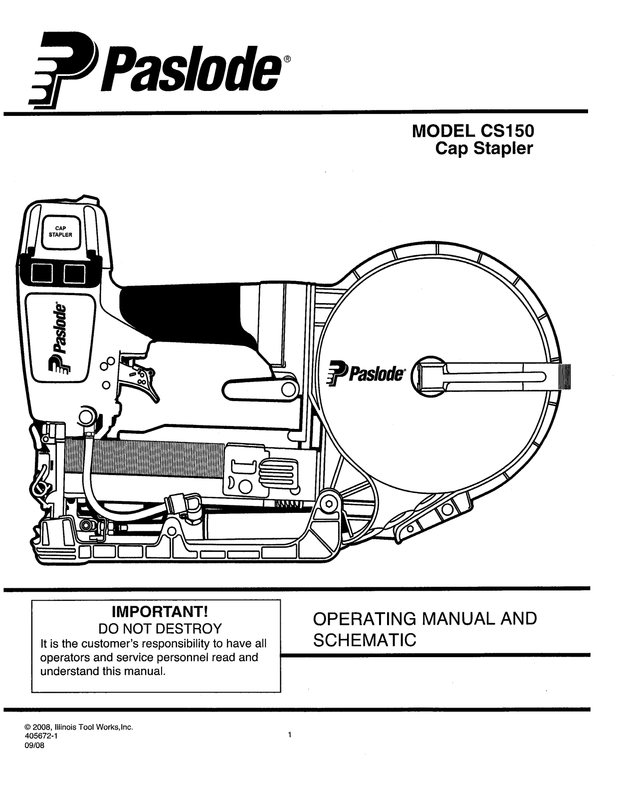 Paslode CS150 User Manual