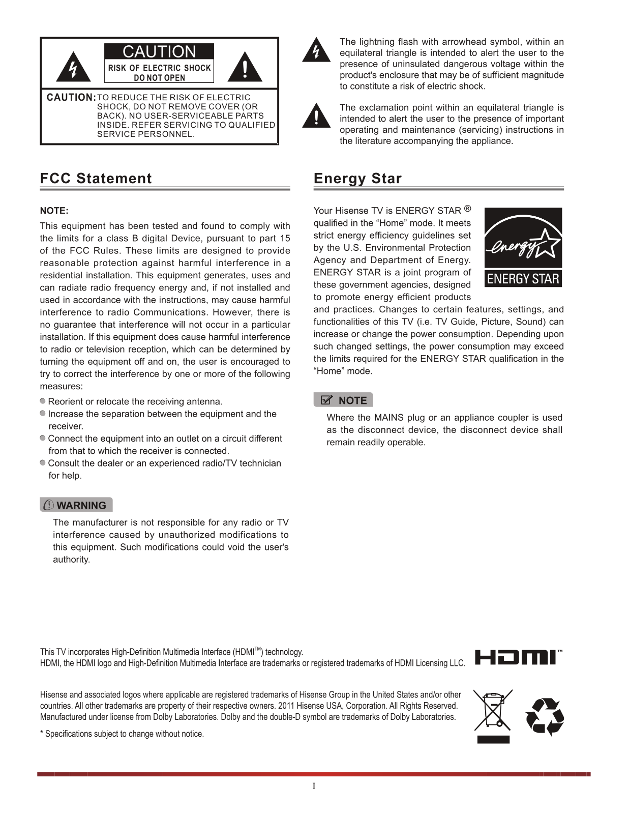 Hisense K26 User Manual