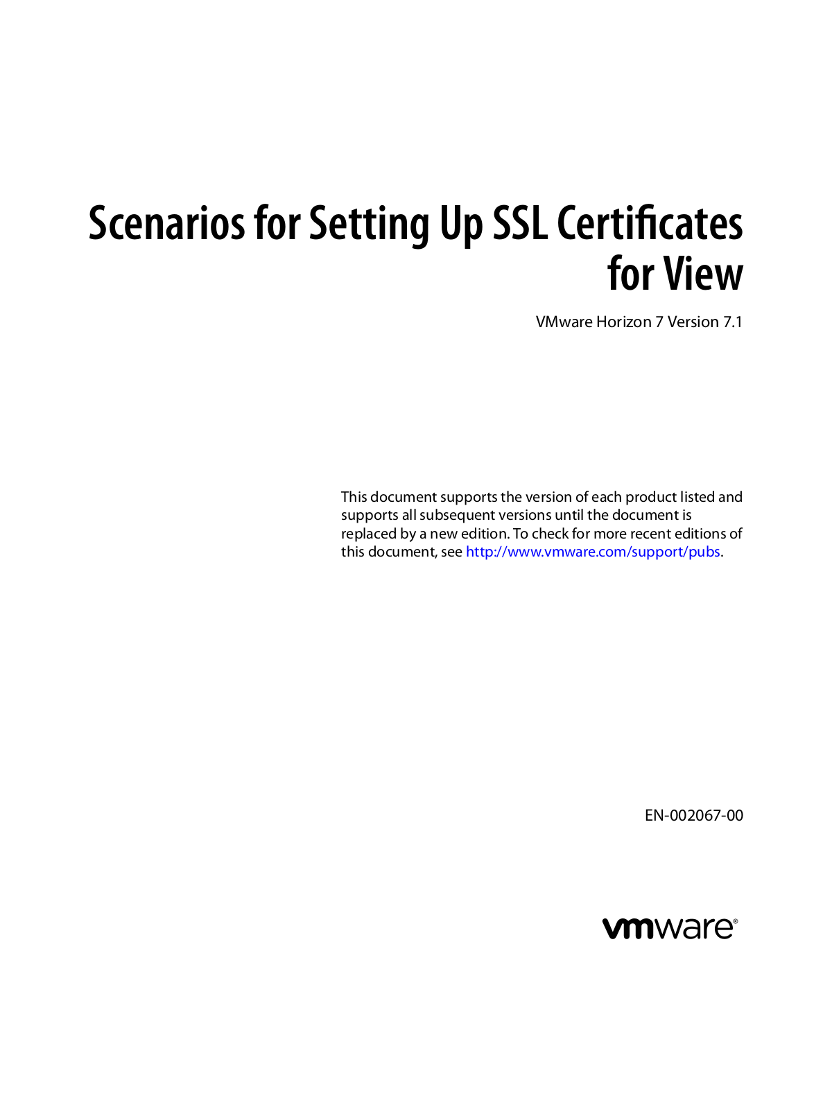 VMware Horizon 7.1 User Manual