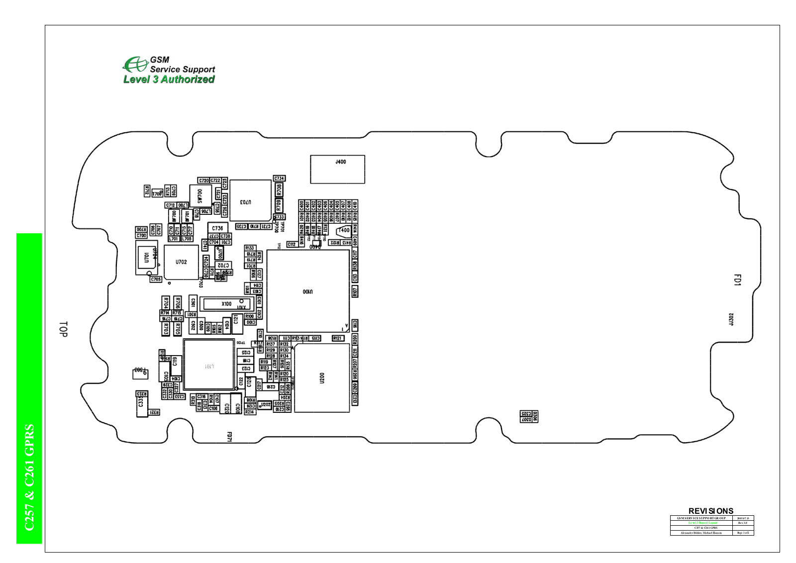 Motorola C257, C261 Schematics