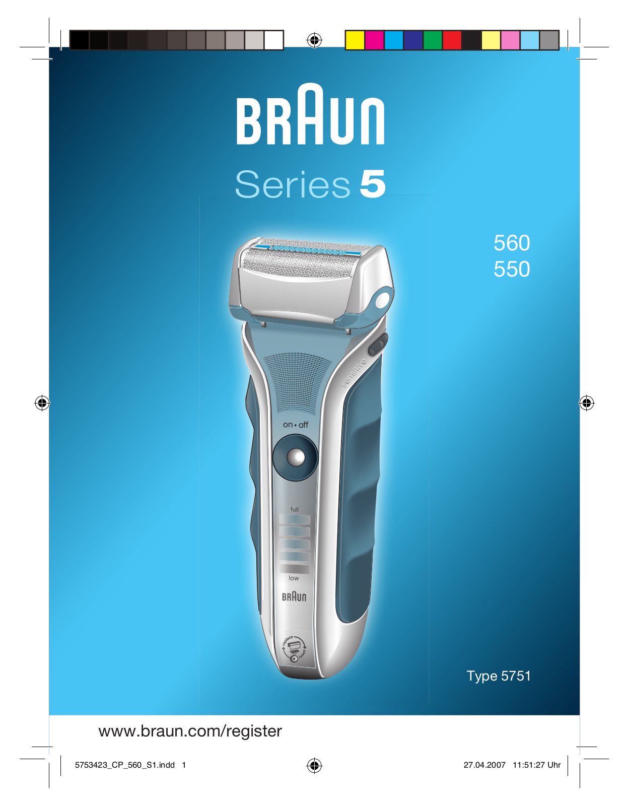 BRAUN 5510 User Manual