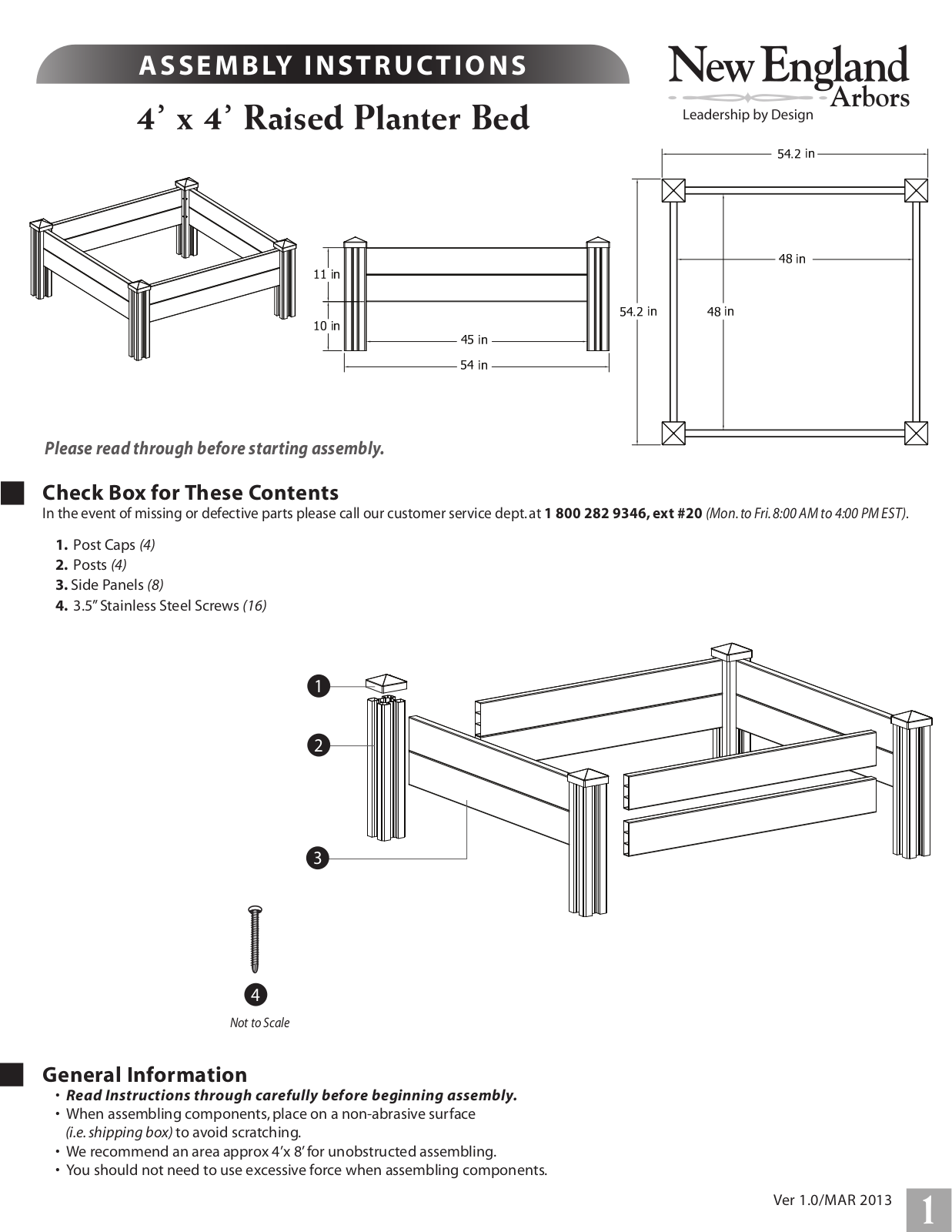 New England Arbors VA68228 User Manual