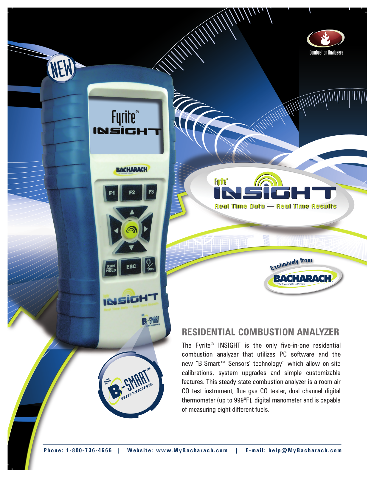 Bacharach Fyrite Insight Residential Combustion Analyzer User Manual