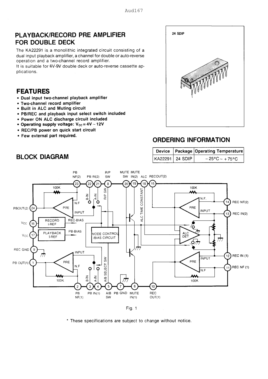 Samsung KA22291 Datasheet