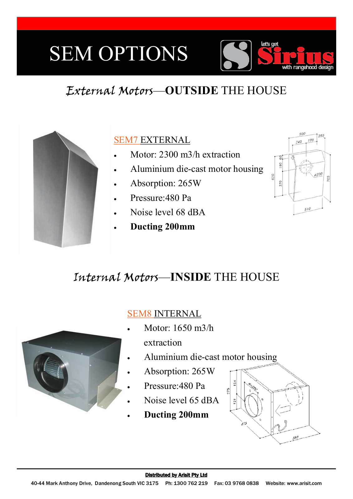 Sirius SLT960EM, SLT968EM, SLT968EMWH Specifications Sheet