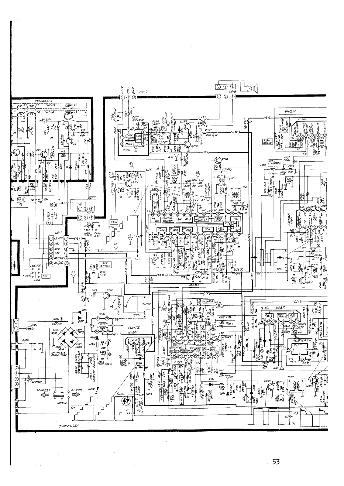 National TC-163M Schematic