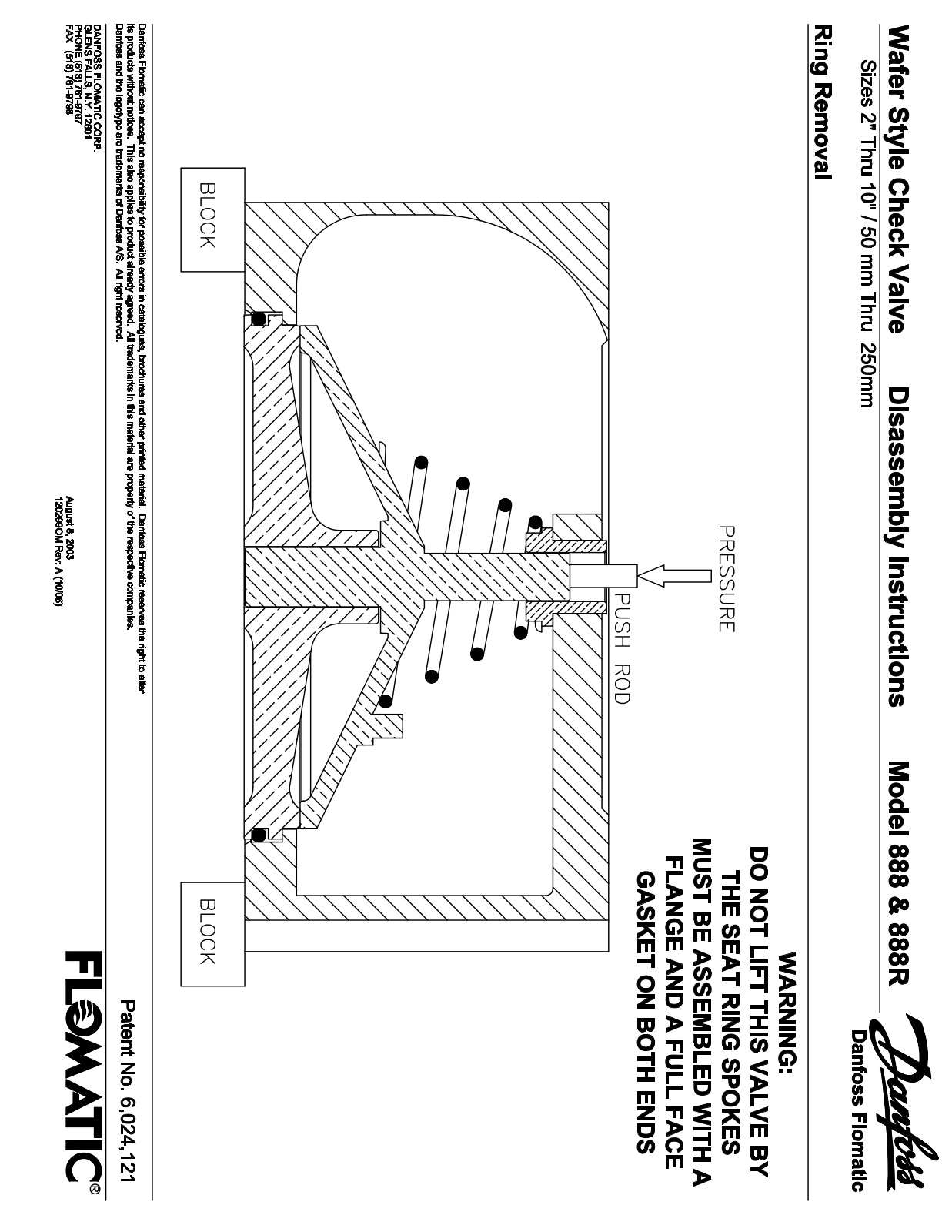 Flomatic 888 Installation  Manual