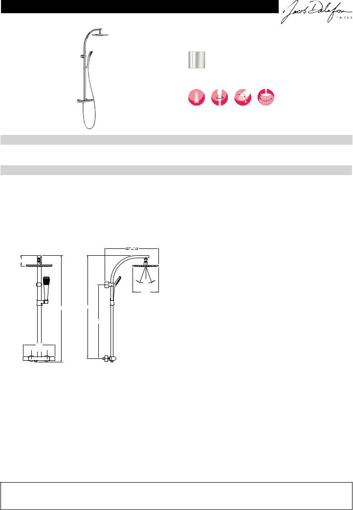 Jacob Delafon TALAN E11717RU-CP Datasheet