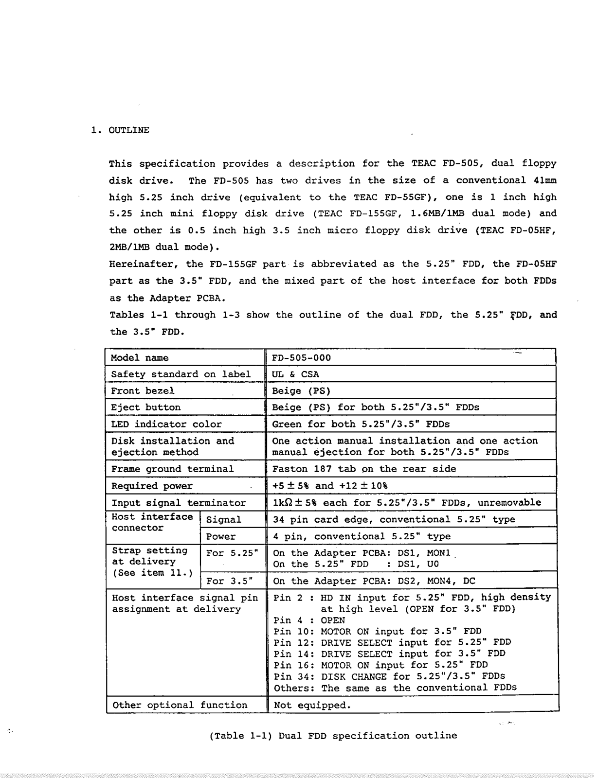 Teac FD505-XXX, 5FD0010A User Manual