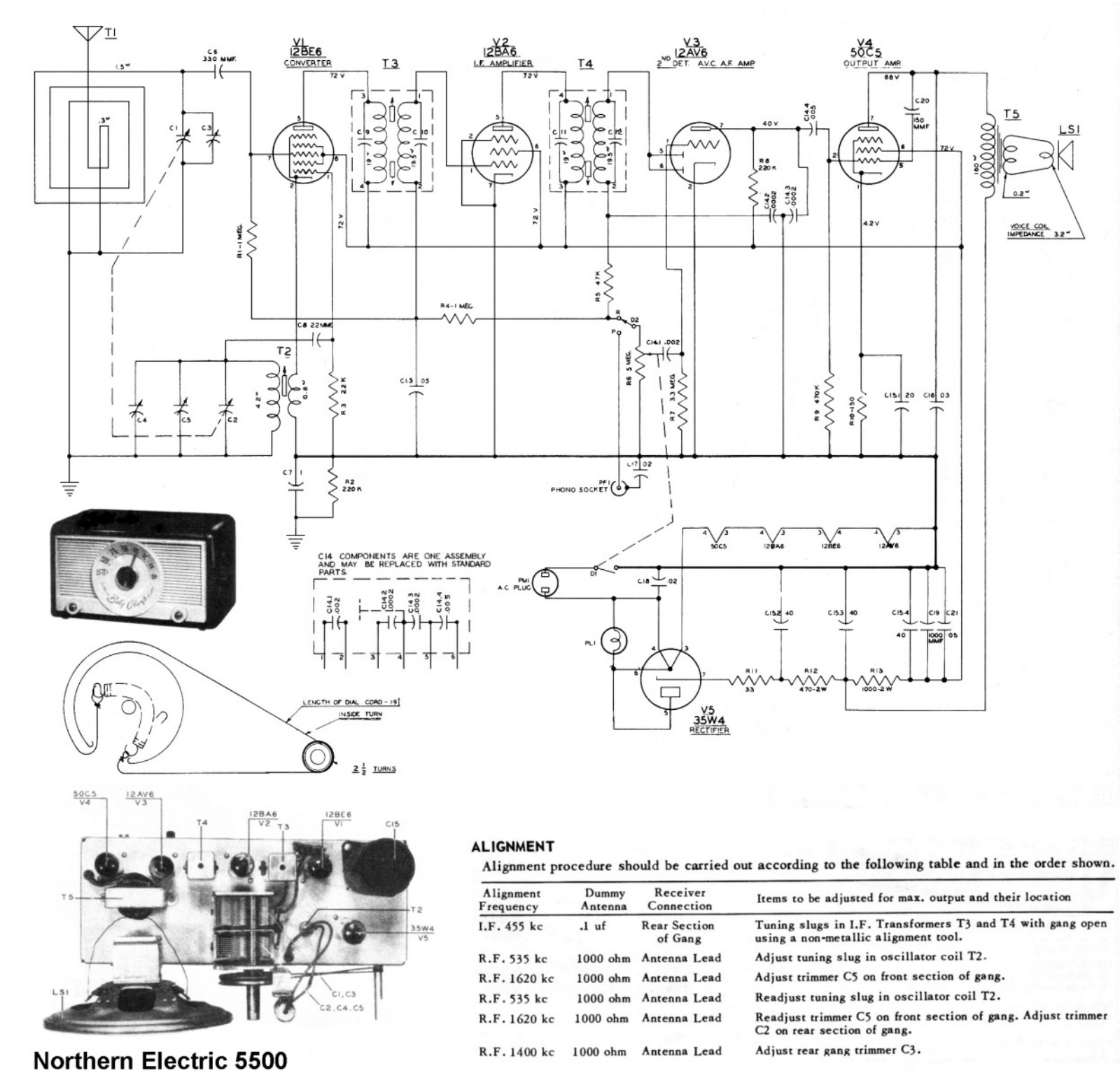 Northern Electric 5500 schematic