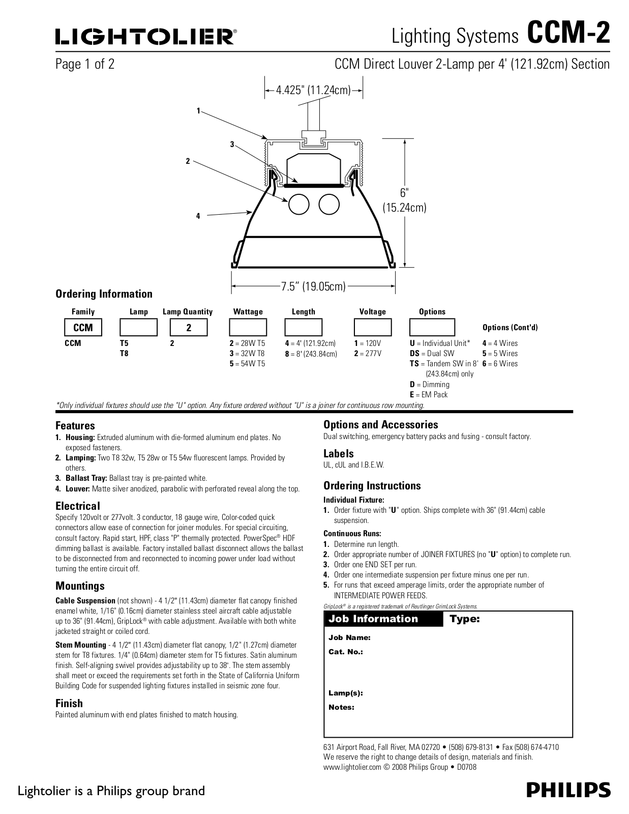 Lightolier CCM-2 User Manual