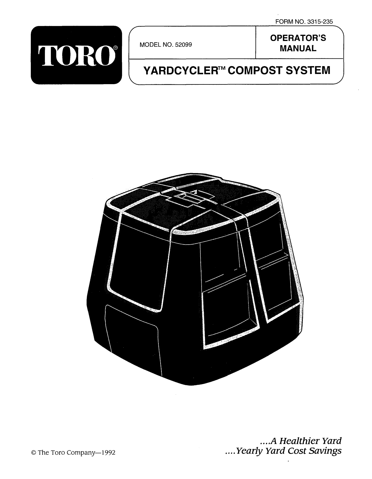 Toro 52099 Operator's Manual