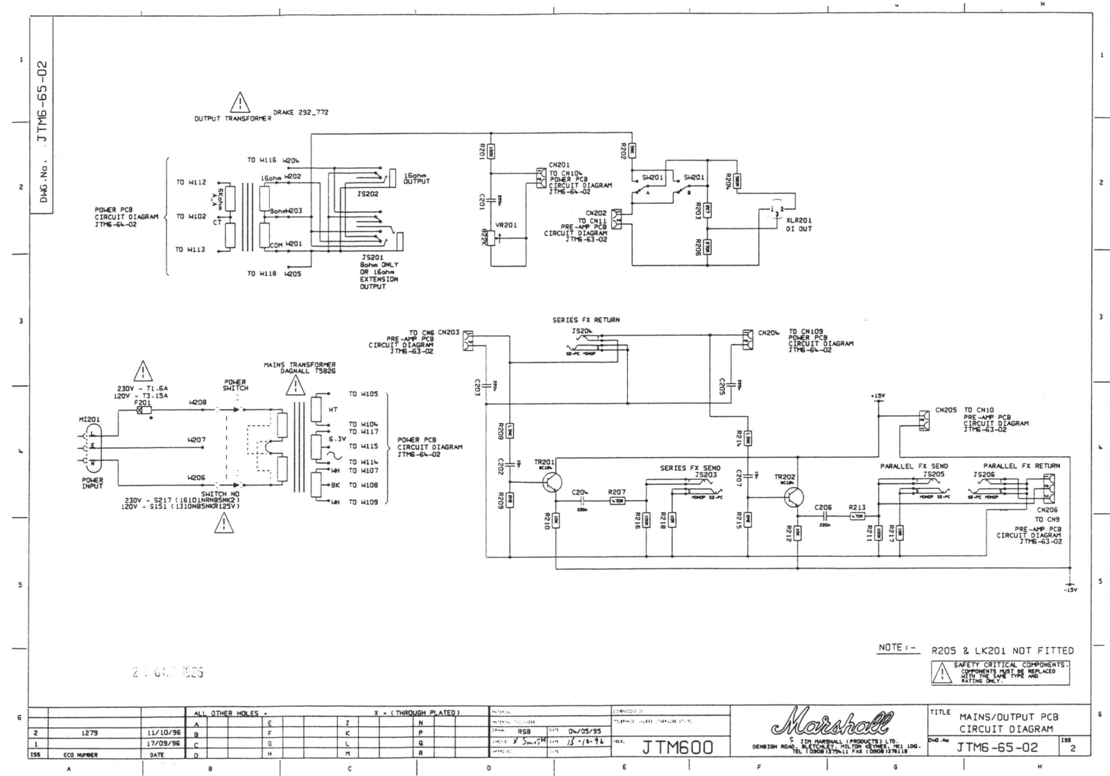 Marshall jtm60 schematic