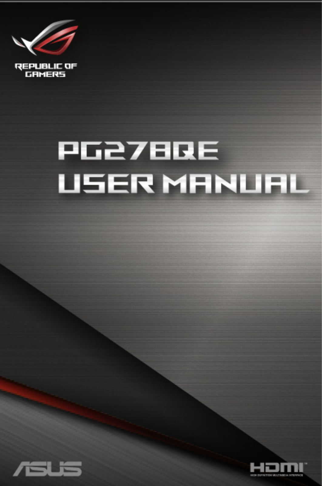 Asus PG278QE User Manual