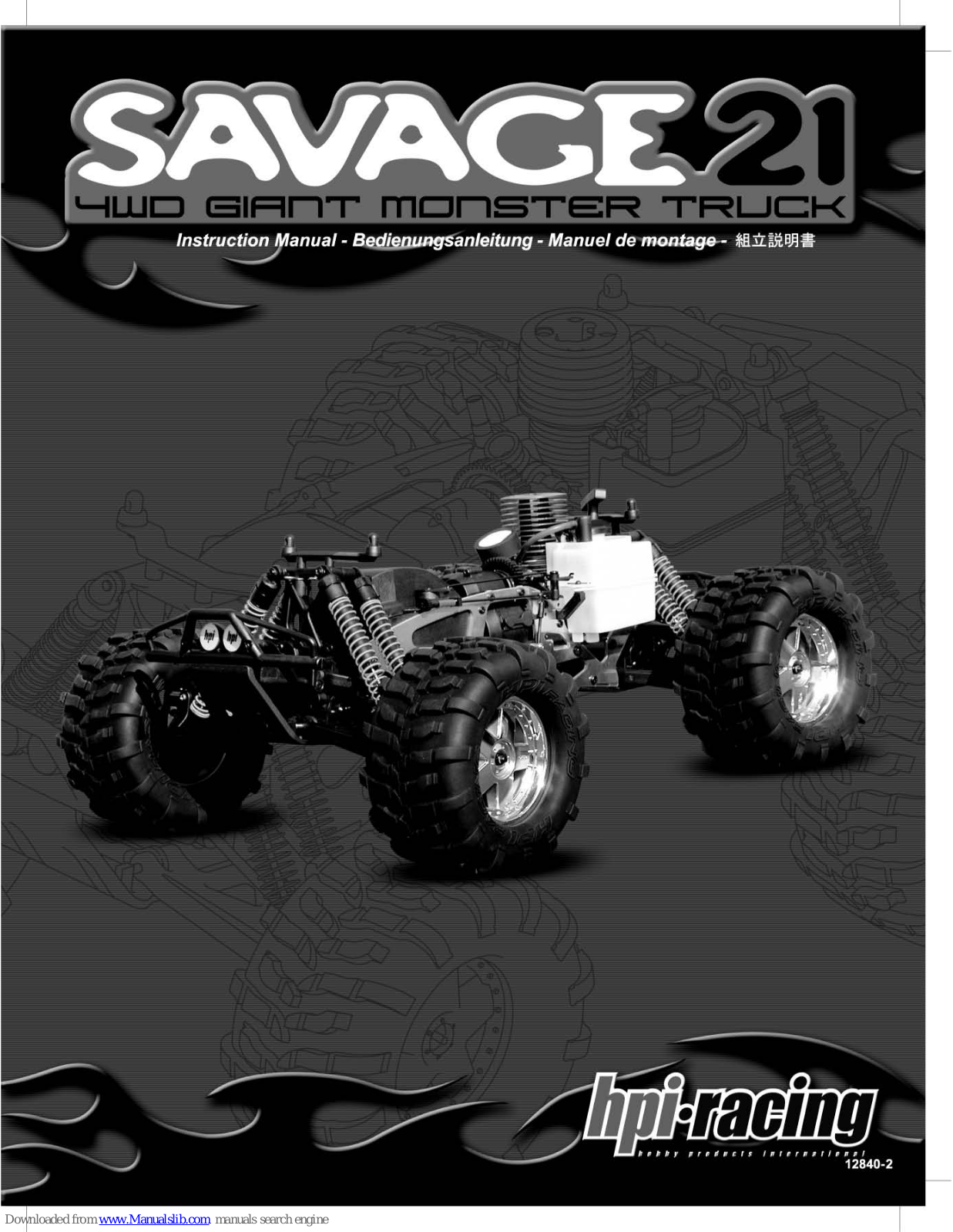 HPI Racing Savage 21 Instruction Manual