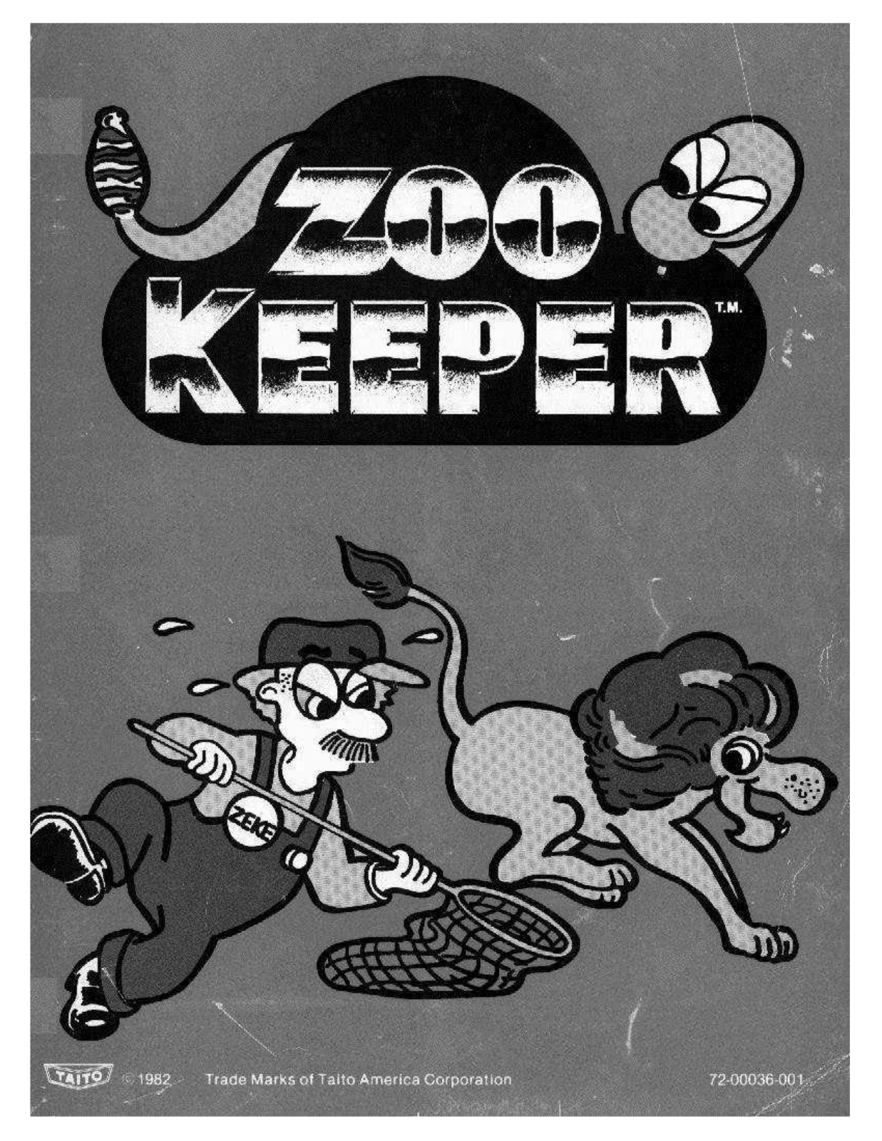 Taito Zookeeper User Guide - ManualMachine.com