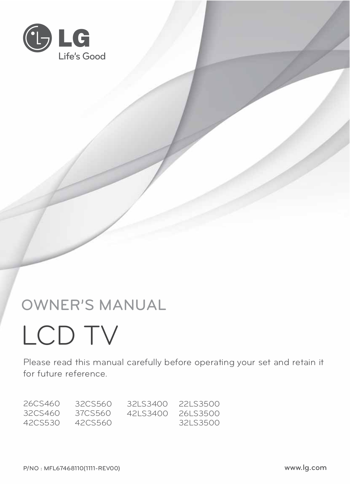 LG 42CS560UE User Manual