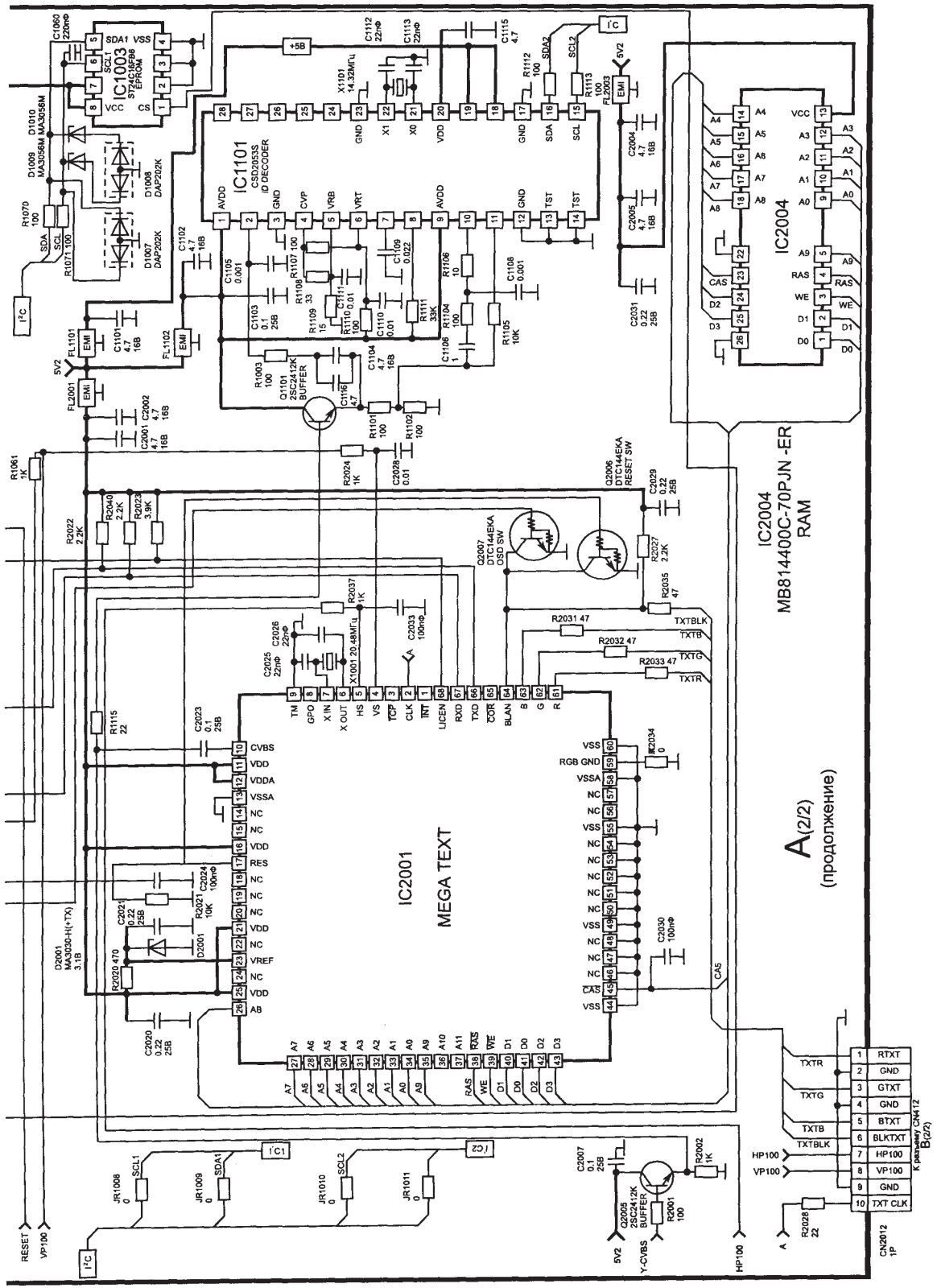 SONY KV28S4R Schematics List 11