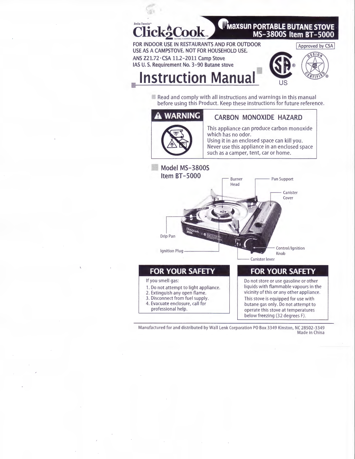 maxsun ms-3800s Instruction Manual