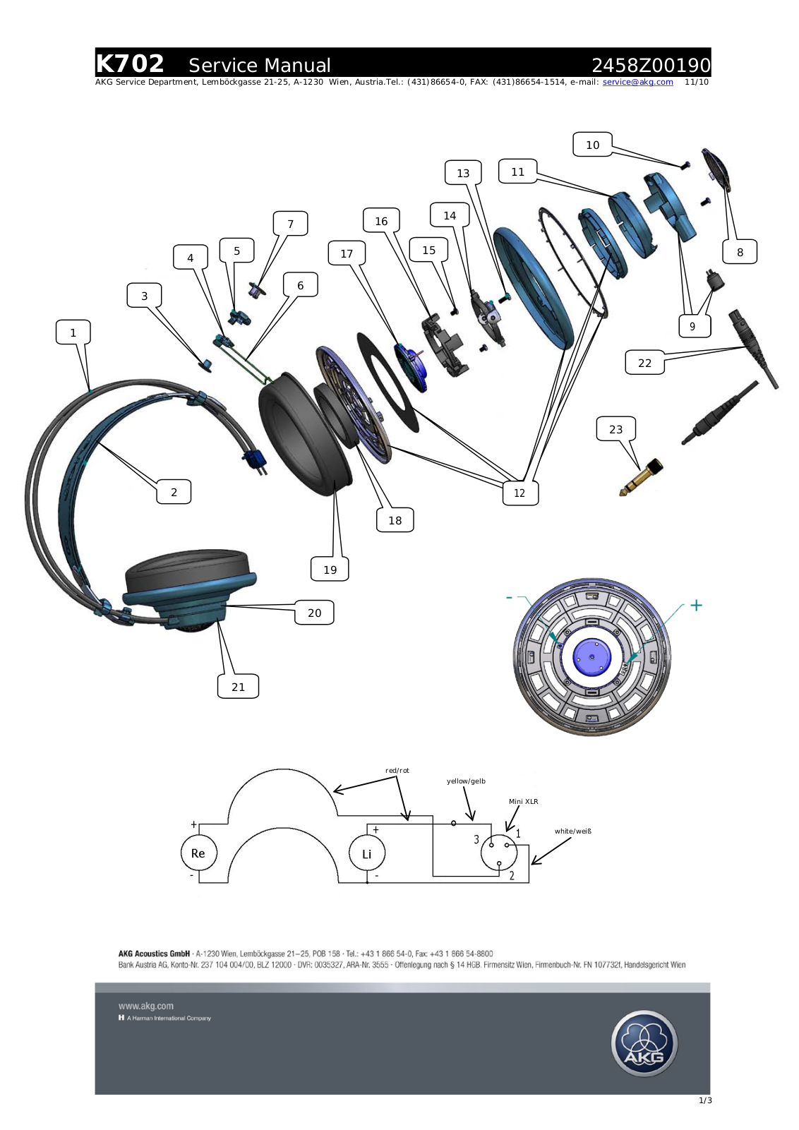 AKG Acoustics K702 User Manual 2