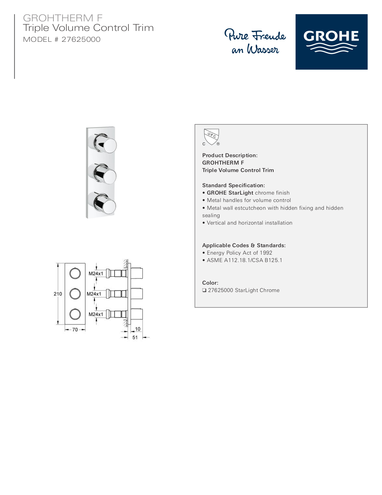 GROHE GRH4746 Specifications - ManualMachine.com