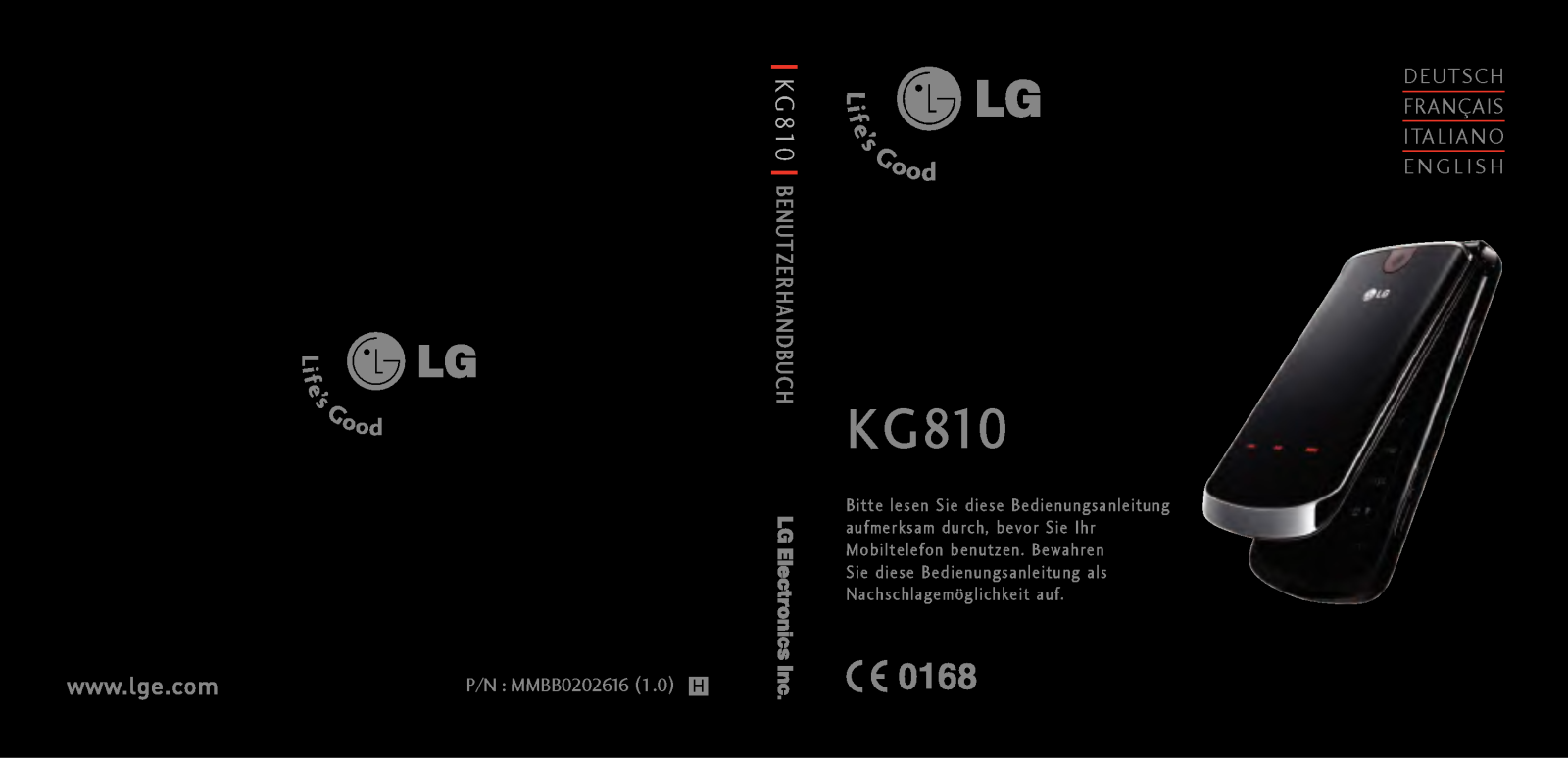 Lg KG810 User Manual