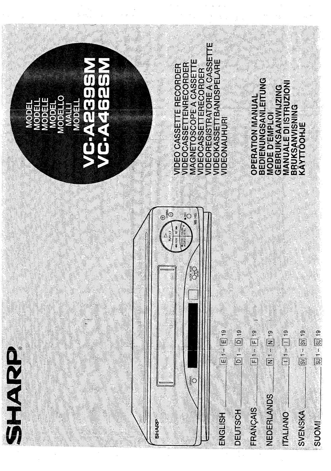 Sharp VC-A239SM, VC-A462SM User Manual