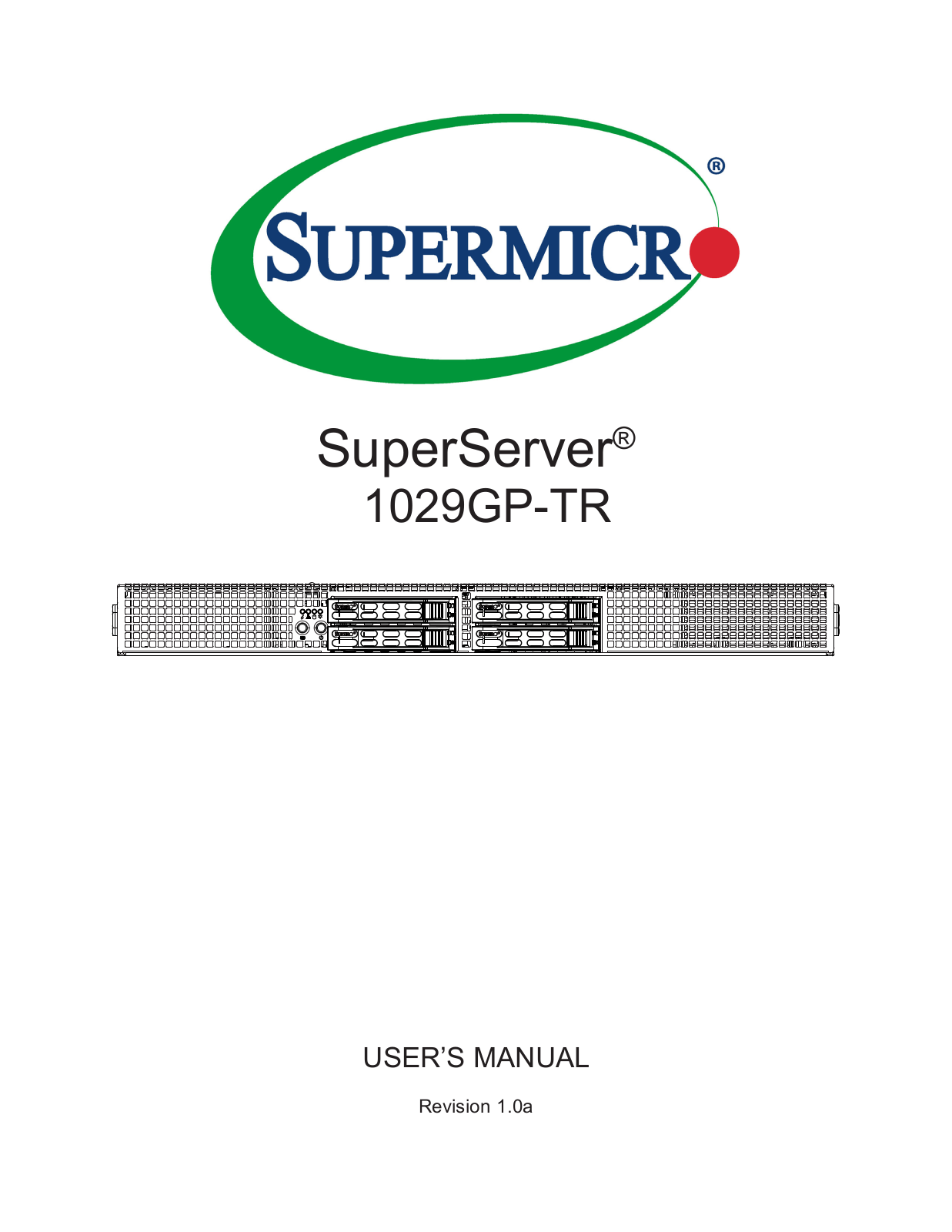 Supermicro SuperServer 1029GP-TR User Manual