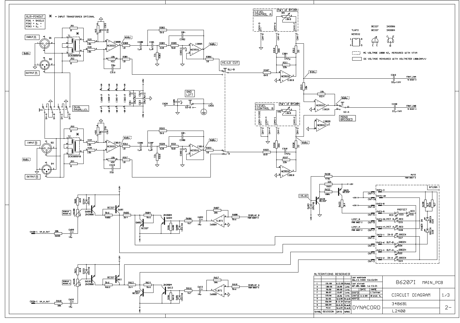 Dynacord l2400 schematic