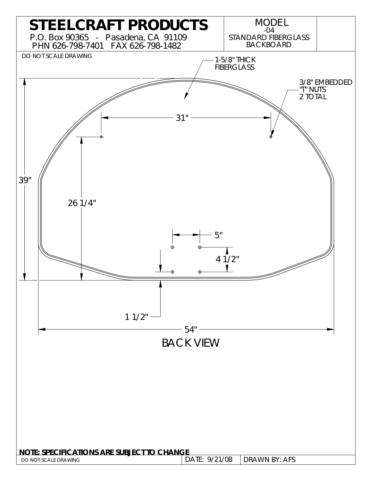 LA STEELCRAFT 04 User Manual