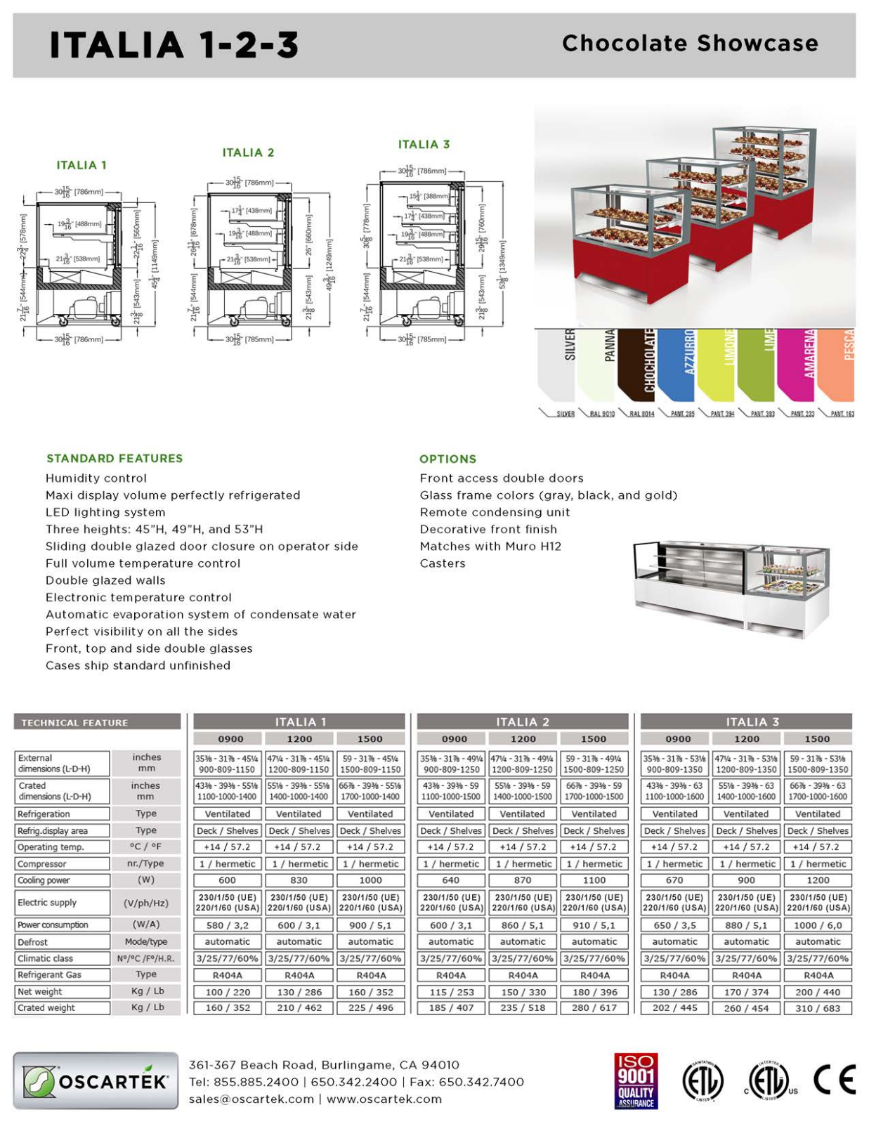 Oscartek ITALIA 1 C0900 User Manual