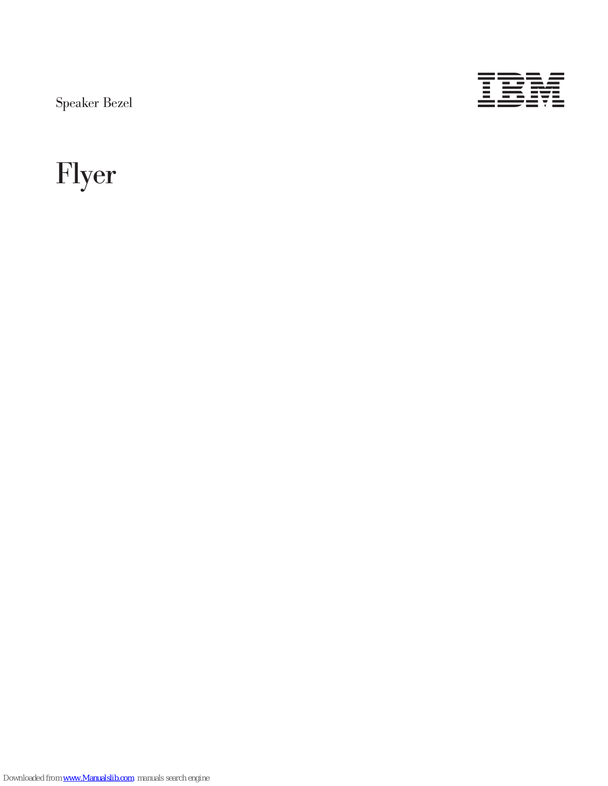 IBM T541H Installation & User Manual