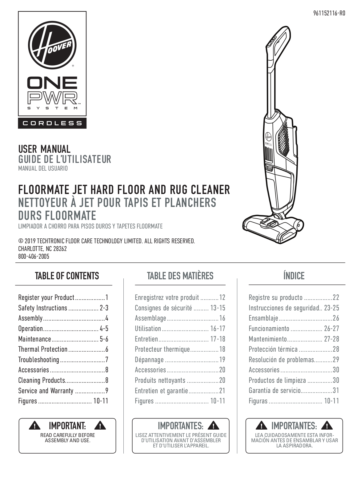 Hoover FLOORMATE JET User Manual