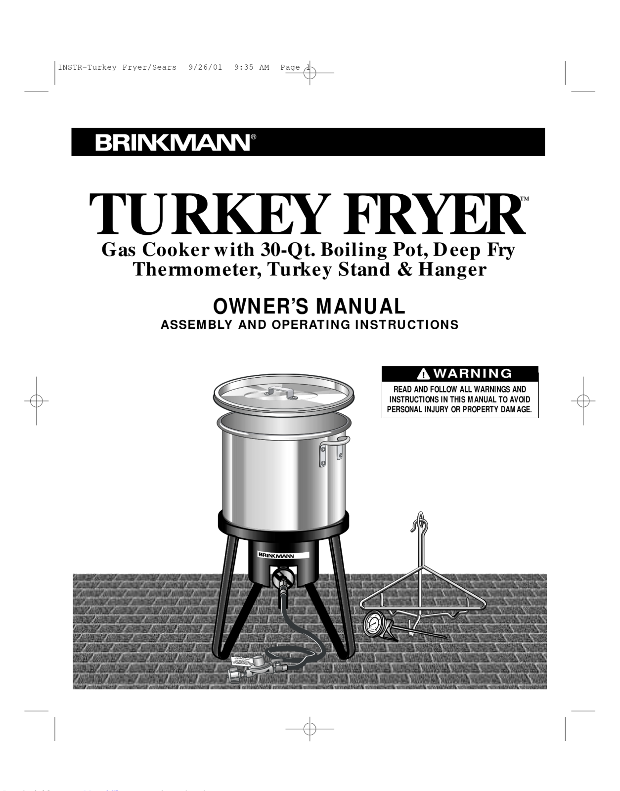 Brinkmann 815-3786-8 Owner's Manual