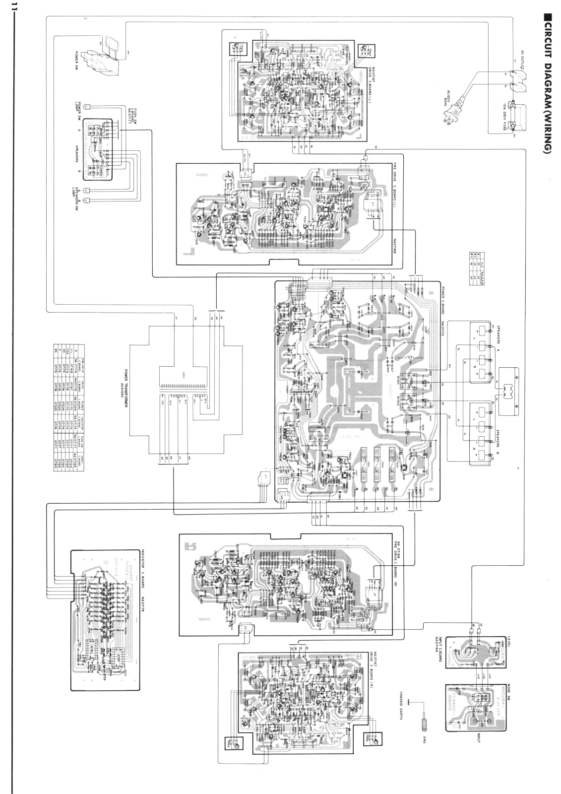 Yamaha M4, A-4 Schematic