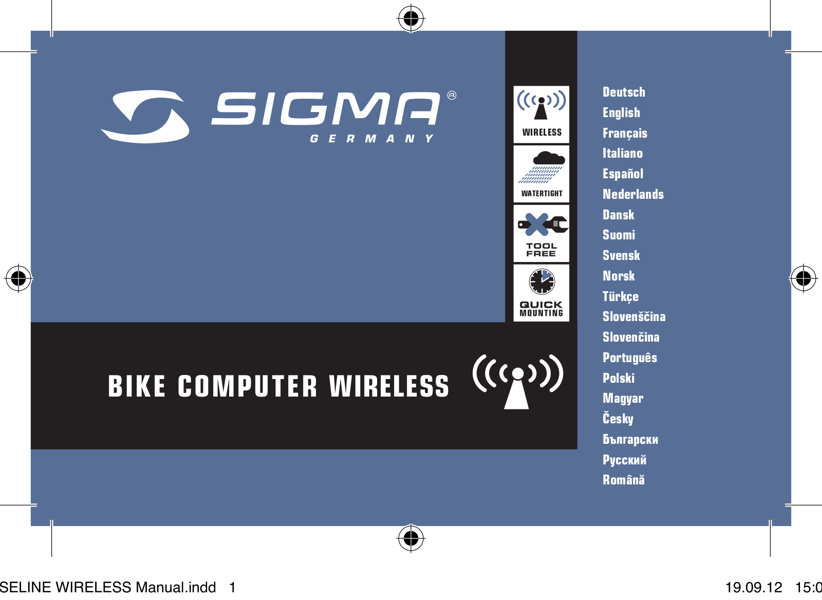 Sigma Sport USA BL09TX User Manual