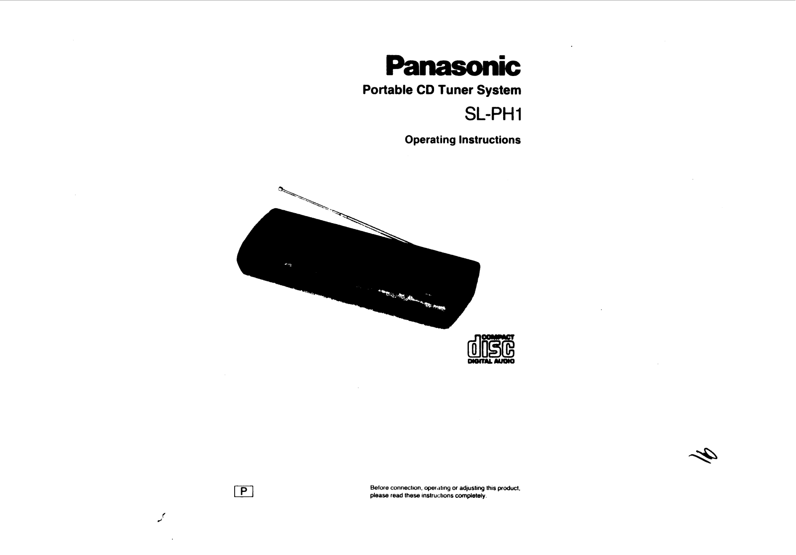 Panasonic SL-PH1 Operation Manual